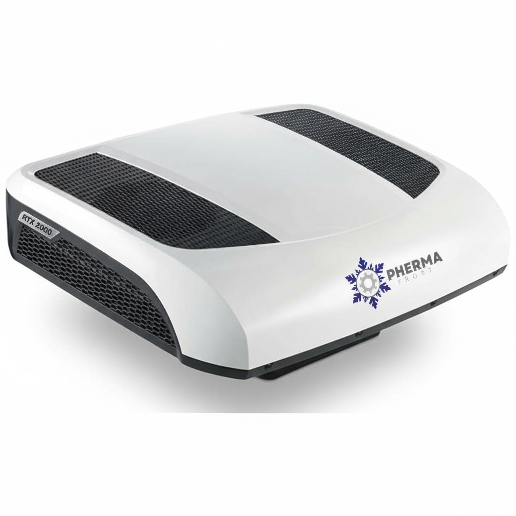 sistema de ire acondicionado a motor parado, camión, y climatizador de techo.